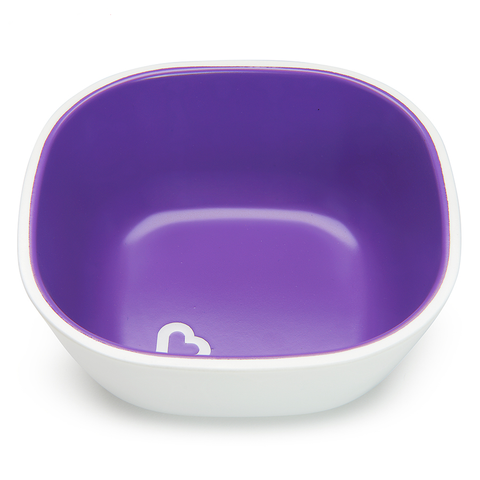  Bộ 2 bát chống trượt Munchkin (hồng - tím) 