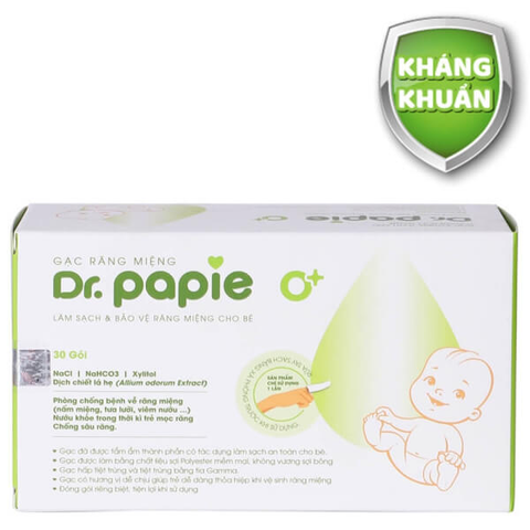  Gạc răng miệng Dr. Papie (30 gói/hộp) 