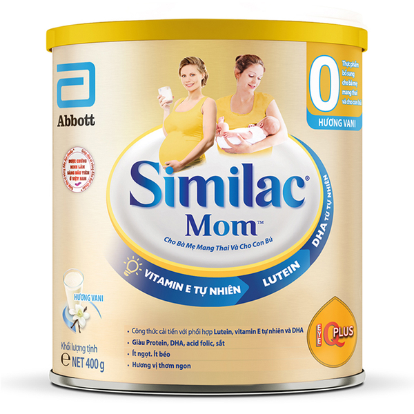  Sữa bột Similac Mom IQ Plus hương vani 400g 