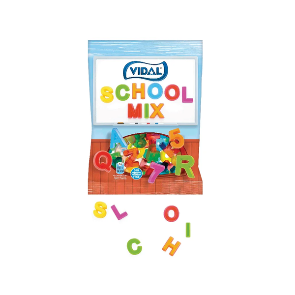  Kẹo dẻo chữ cái và số Vidal 100g 