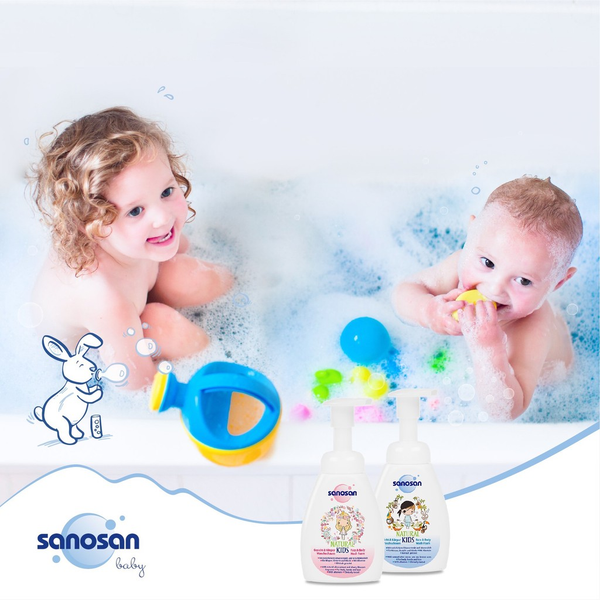  Sữa tắm gội Sanosan Olive dưỡng ẩm da nhạy cảm 250ml 