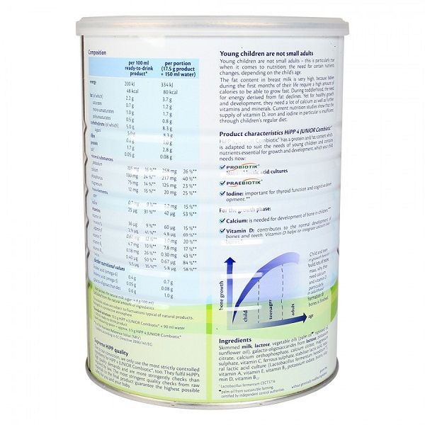  Sữa bột dinh dưỡng Hipp 4 Combiotic Organic 800g 