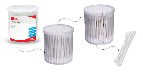  Tăm bông cotton Nuk 200 cái 