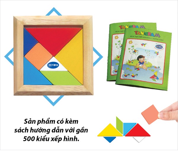  Đồ chơi xếp hình Tangram đơn Winwin Toys 