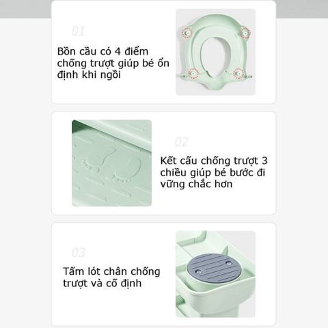  Thang bô vệ sinh có tay vịn KUB 