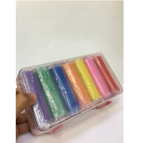  Đất nặn 7 màu + bộ sp 8 món PX-650-7-7SMR Kiddy Clay 