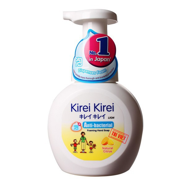  Bọt rửa tay Kirei Kirei hương chanh 250ml 