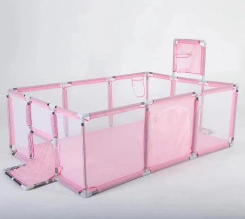  Quây cũi vải hình chữ nhật cho bé BW-B2099 Hồng (không kèm bóng) 2500012099 - Everest Kid 