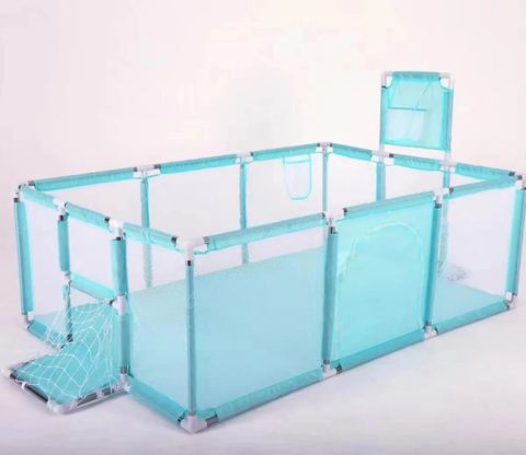  Quây cũi vải hình chữ nhật cho bé BW-B2099 Xanh (không kèm bóng) 2500022099 - Everest Kid 
