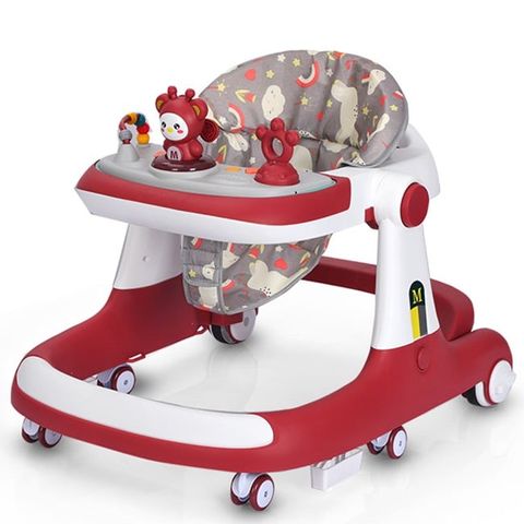  Xe tập đi 3 trong 1 BW-BH511  Baby walker Trắng - Đỏ đô 