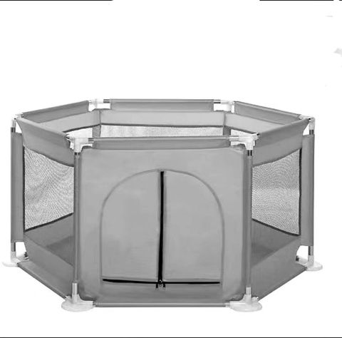  Quây cũi vải lục giác cho bé BW-B1288 Xám (không kèm bóng) 2500041288 - Everest Kid 