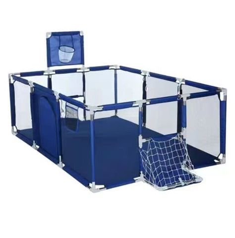  Quây cũi vải hình chữ nhật kiểu nhà bóng cho bé BW-B2099  Baby playpen - Đen (không kèm bóng) 