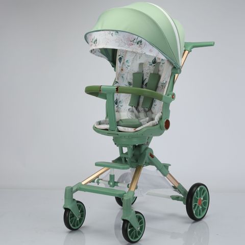  Xe đẩy gấp gọn 2 trong 1 cao cấp xoay 2 chiều BWD88  Baby stroller Ngọc - Trắng 