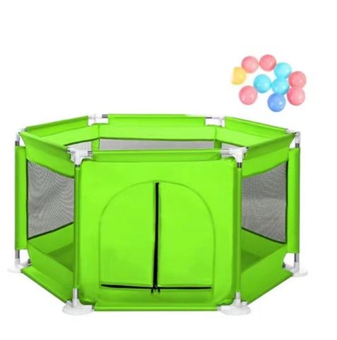  Quây cũi vải lục giác cho bé BW-B1288 Xanh lá (không kèm bóng) 2500081288 - Everest Kid 