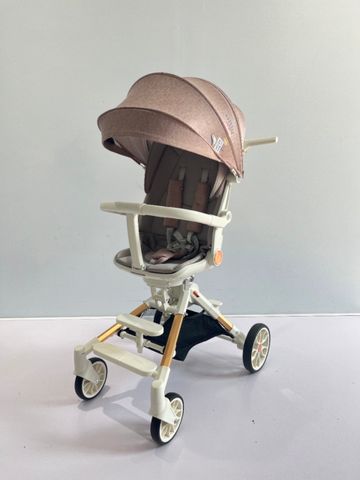  Xe đẩy gấp gọn 2 trong 1 cao cấp xoay 2 chiều BWD88  Baby strollerTrắng - Xám đồng 
