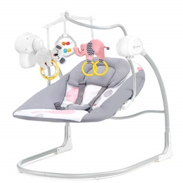  Nôi đưa tự động cho bé KinderKraft Minky ( Màu hồng ) 