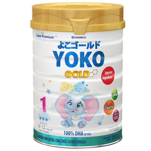  Sữa bột Vinamilk YokoGold số 1 850g (0-1 tuổi) 