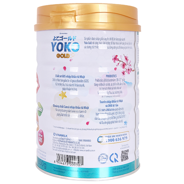  Sữa Vinamilk Yoko Gold số 2 850g (1 - 2 tuổi) 