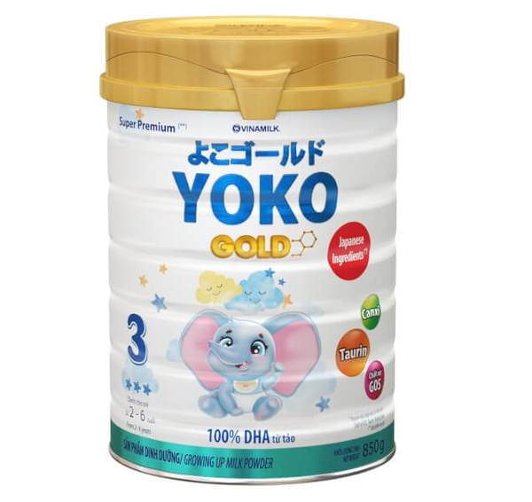  Sữa bột Vinamilk YokoGold số 3 850g (2-6 tuổi) 