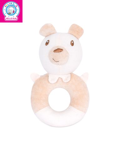  Thú bông gấu lục lạc 15.5cm 1605 - BabyOne 