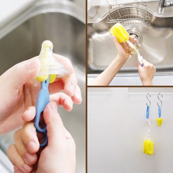  Cọ rửa ty bọt biển siêu mịn Mammyshop (2 cái) 