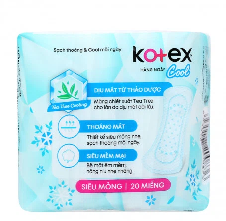  Băng vệ sinh hàng ngày Kotex Cool (20 miếng) 