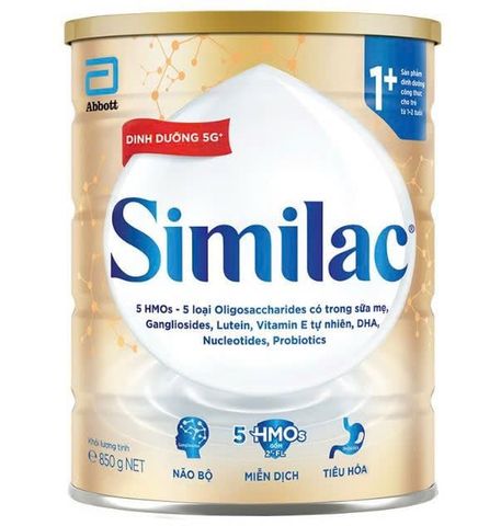  Sữa bột Similac 1+ 850g (1 - 2 tuổi) 
