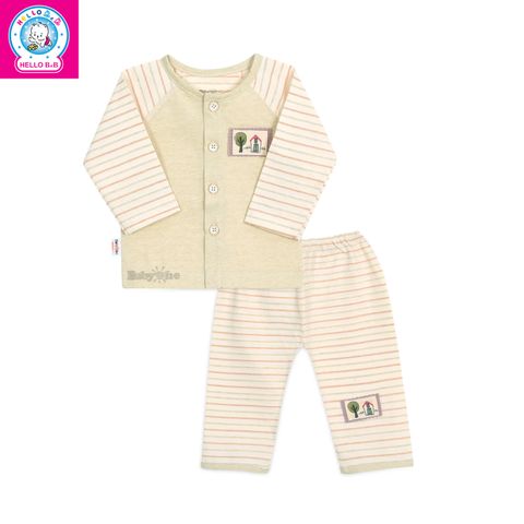  Bộ raplan tay dài màu tự nhiên BA1463 - BabyOne 