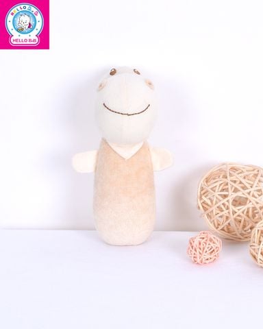  Thú bông hà mã lục lạc cầm tay 16cm 1600 - BabyOne 