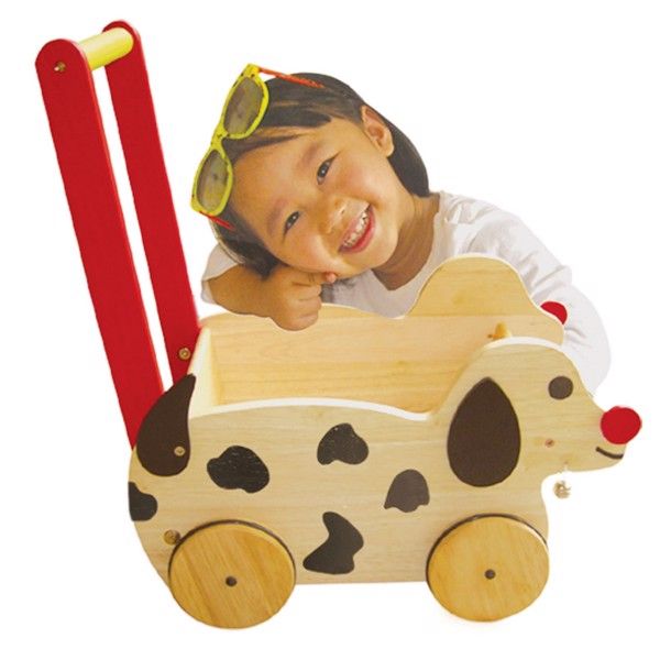  Xe tập đi bằng gỗ cún chở đồ chơi Winwin Toys 