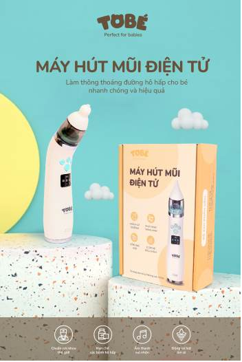  Máy hút mũi điện tử ToBé đầu mềm an toàn cho bé 