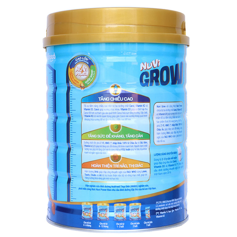  Sữa bột Nuvi Grow 4 900g (trên 2 tuổi) 