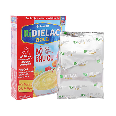  Bột ăn dặm Ridielac Gold bò rau củ 200g 