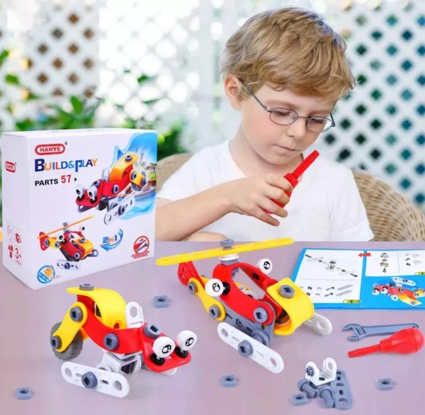  Bộ đồ chơi lắp ghép Build&Play mô tô 57 chi tiết 7724 