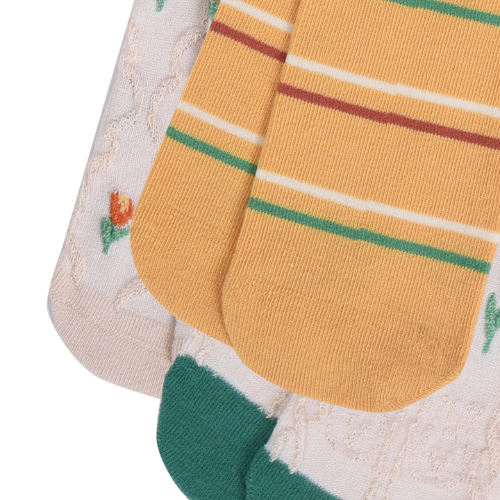  Vớ (tất) lưới cổ cao cao cấp trắng thêu hoa 3-5Y - VO2006.FS 