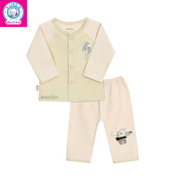  Bộ raplan tay dài màu tự nhiên BA1463 - BabyOne 