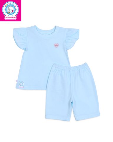  Bộ ngắn bé gái tay bèo BN1736 - HELLO BnB 