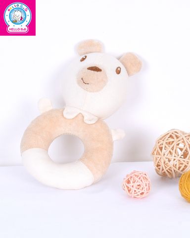  Thú bông gấu lục lạc 15.5cm 1605 - BabyOne 