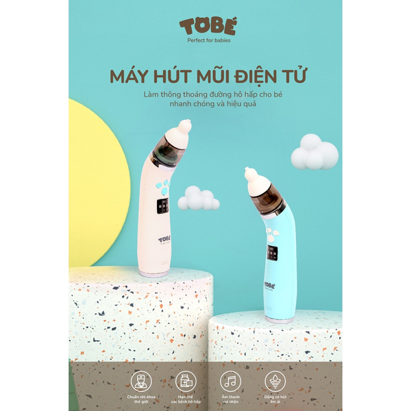  Máy hút mũi điện tử ToBé đầu mềm an toàn cho bé 
