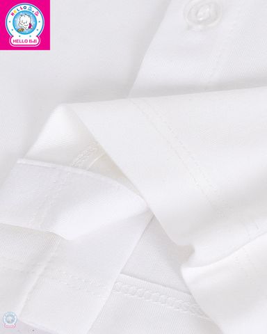  Áo raplan trắng tay ngắn Bamboo AL0063 