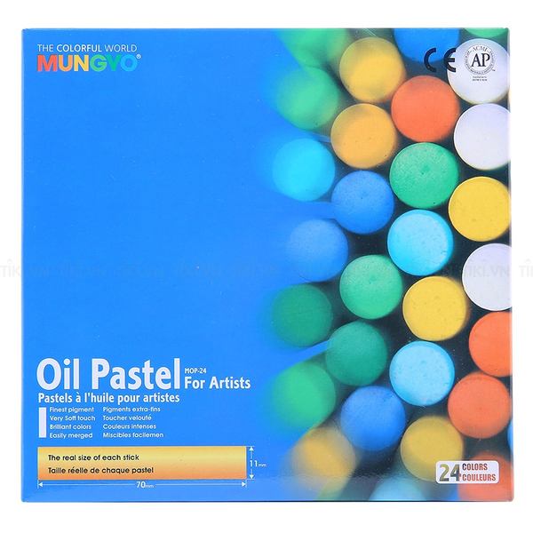  Bút sáp dầu 24 màu MUNGYO MOP-24 