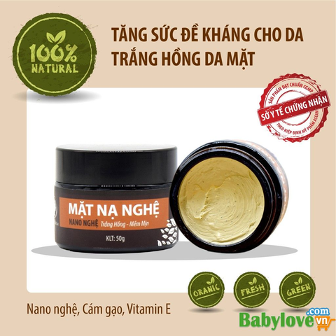  Mặt nạ nghệ hữu cơ 50g Wonmom 