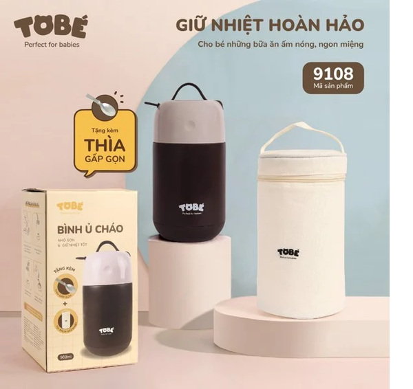  Bình giữ nhiệt chất liệu inox Tobe 
