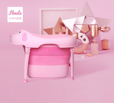  Bồn tắm gấp gọn có nhiệt kế cho trẻ em Hinata 