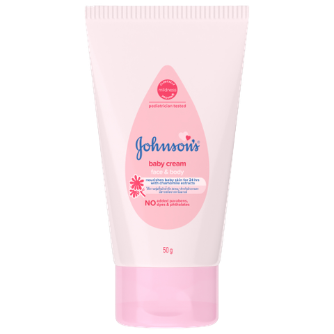  Kem dưỡng ẩm Johnson's Baby nắp hồng dạng tuýp 50grams 