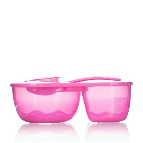  Bát ăn dặm chống trượt 2 ngăn và thìa kèm theo nắp UP5046NC 