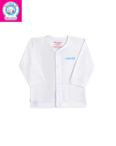  Áo cổ tim trắng tay dài Bamboo ASS0059 