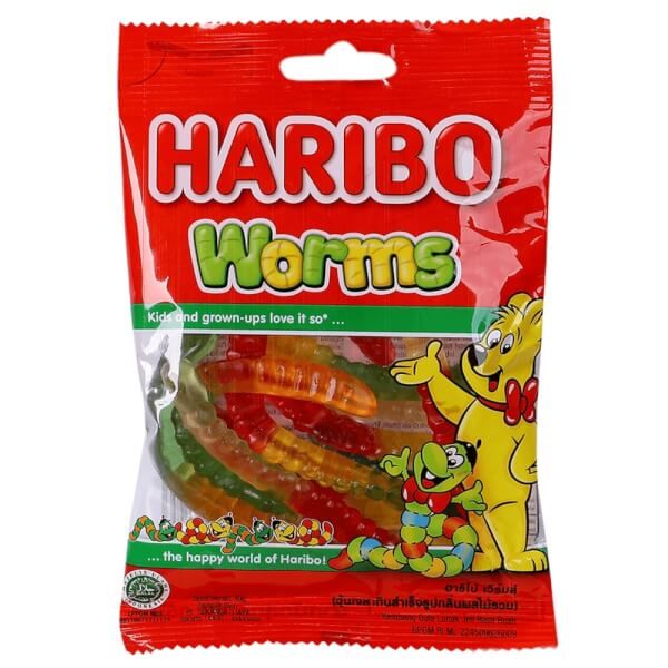  Kẹo dẻo Haribo Worms 80g 