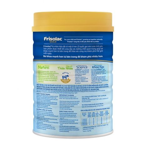 Sữa bột Frisolac Gold 1 850g ( 0 - 6 tháng ) 