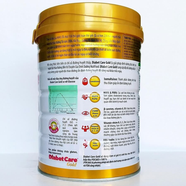  Sữa DiabetCare Gold 900g (người bệnh đái tháo đường) 